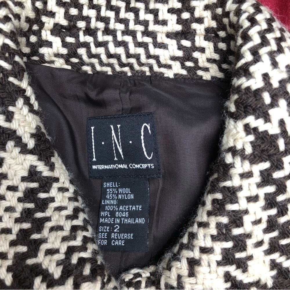 I.N.C. Women Tweed Wool Jacket - Picture 6 of 8